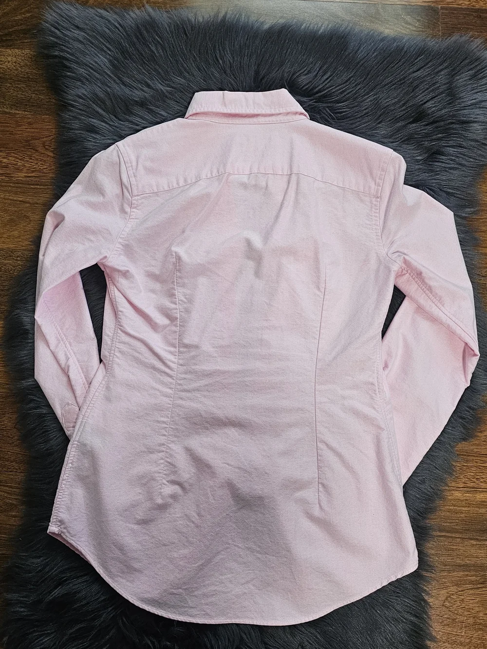 Women's Ralph Lauren Button-Down Oxford Shirt - Light Pink - Picture 4 of 6